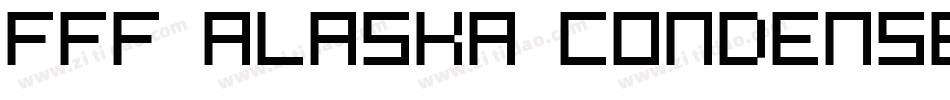 FFF Alaska Condensed字体转换